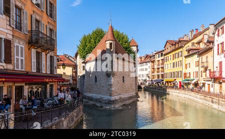 Palais de l'isle, am Fluss Thiou, in Annecy, Haute-Savoie, Frankreich Stockfoto