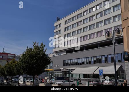 Tabor, Tschechische Republik - 9. September 2023 - das Hotel Palcat Stockfoto