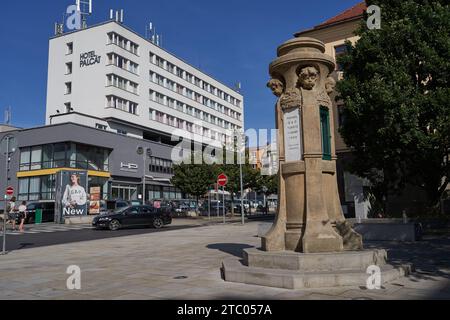 Tabor, Tschechische Republik - 9. September 2023 - das Hotel Palcat Stockfoto