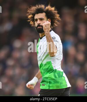 Crystal Palace gegen Liverpool - Premier League - Selhurst Park. Dezember 2023. Mo Salah feiert den Equalizer von Liverpool während des Spiels der Premier League im Selhurst Park. Bildnachweis: Mark Pain / Alamy Live News Stockfoto