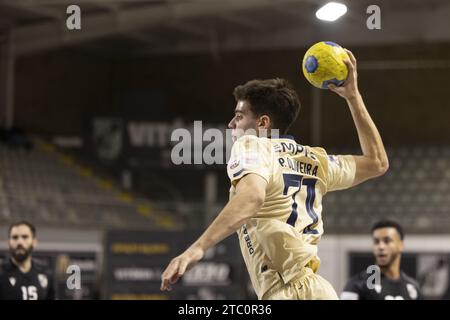 Guimarães, 09/2023 - Vitória SC traf heute Nachmittag auf den FC Porto in Pavilhão União Vimaranense, in einem Spiel der Pedro Oliveira Handball-Meisterschaft (Pedro Correia/Global Imagens) Credit: Atlantico Press/Alamy Live News Stockfoto