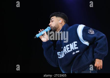 puerto-ricanischer Sänger jay Wheeler tritt während des Emociones World Tour Konzerts im Wizcenter in madrid auf 8. november 2023 spanien mit: jay Wheeler Where: Madrid, Spain Wann: 08 Nov 2023 Credit: Oscar Gonzalez/WENN Stockfoto