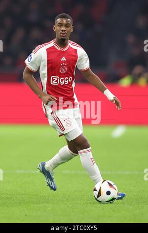 Amsterdam, Niederlande. Dezember 2023. Jorrel Hato von Ajax während des niederländischen Eredivisie-Spiels zwischen Ajax und Sparta am 9. Dezember 2023 in Amsterdam Credit: dpa/Alamy Live News Stockfoto