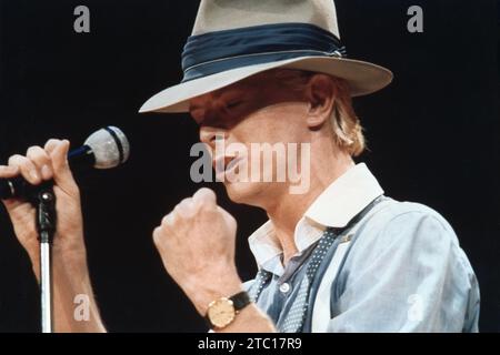 David Bowie, Civic Center, Hartford, CT, USA, Juli 1983. Stockfoto