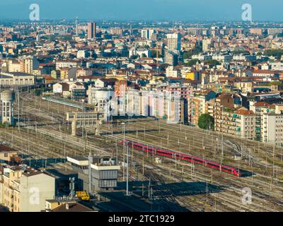 Stazione Milano Centrale ist der Hauptbahnhof der Stadt Mailand in der Lombardei in Norditalien. Stockfoto