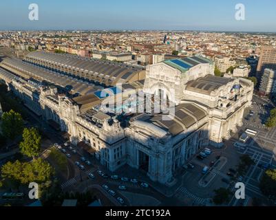 Stazione Milano Centrale ist der Hauptbahnhof der Stadt Mailand in der Lombardei in Norditalien. Stockfoto