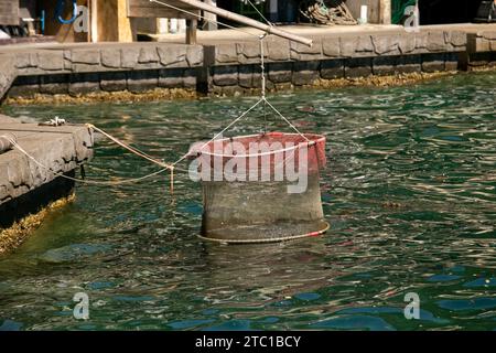 Fischernetz im wunderschönen Dorf ine im Norden von Kyoto. Stockfoto