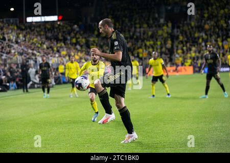 Columbus, Ohio, USA. Dezember 2023. LAFC-Verteidiger Giorgio Chiellini (14). Die Columbus Crew gewinnt ihren dritten MLS Cup und besiegt den Titelverteidiger LAFC mit 2:1. (Kindell Buchanan/Alamy Live News) Stockfoto