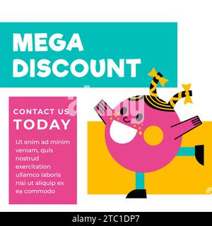 Mega-Rabatte im Shop, im Verkauf und im Angebot Stock Vektor