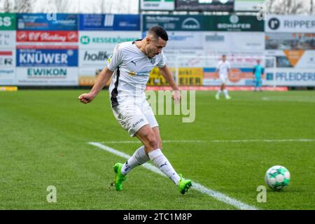 Rödinghausen, Deutschland 09. Dezember 2023: Regionalliga West – 2023/2024 – SV Rödinghausen gegen 1 FC. Bocholt Im Bild: Marvin Lorch (Bocholt) Stockfoto