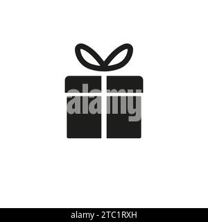 Geschenkschachtel-Symbol. Vektor-isolierte Elemente. Weihnachten Geschenk Symbol Illustration Vektor-Symbol. Überraschungsgeschenk lineares Design. Stock-Vektor. Stock Vektor