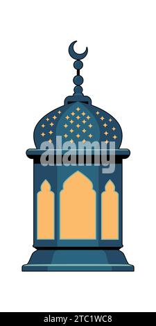 Ramadan Hanglampenlaterne, von Hand gezeichnet Stock Vektor