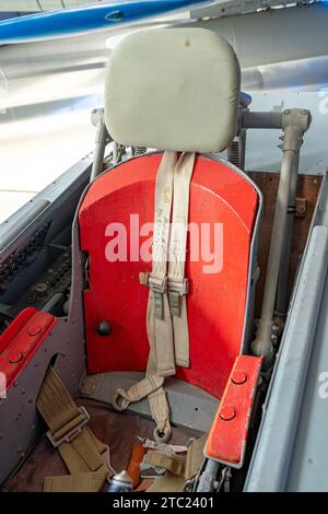 Nordamerikanischer F-86F Link Trainer Chair Stockfoto