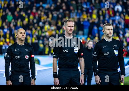 Oslo, Norwegen. Dezember 2023. Der Schiedsrichter Kristoffer Hagenes war im Finale des Norwegischen Pokalpokals 2023, dem NM Menn Finale, zwischen FK Bodoe/Glimt und Molde FK im Ullevaal Stadion in Oslo zu sehen. (Foto: Gonzales Photo/Alamy Live News Stockfoto