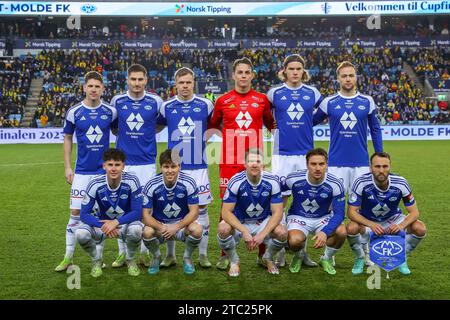 Oslo, Norwegen, 9. Dezember 2023. Molde startete elf für das norwegische Cup-Finale zwischen Bodø/Glimt und Molde im Ullevål-Stadion in Oslo. Quelle: Frode Arnesen/Alamy Live News Stockfoto