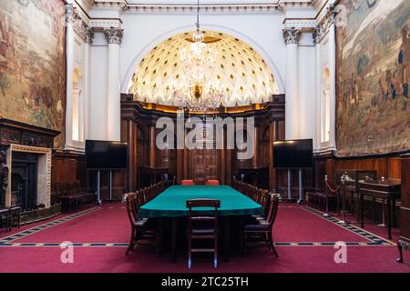 Das ehemalige House of Lords im Bank of Ireland Building, einst Haus der Irish Houses of Parliament, im College Green, Dublin City Center, Italien Stockfoto