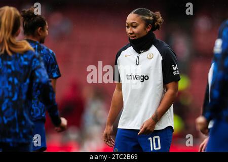 London, Großbritannien. Dezember 2023. Lauren James von Chelsea während des Spiels Arsenal Women FC gegen Chelsea Women FC WSL im Emirates Stadium, London, England, Vereinigtes Königreich am 10. Dezember 2023 Credit: Every Second Media/Alamy Live News Stockfoto