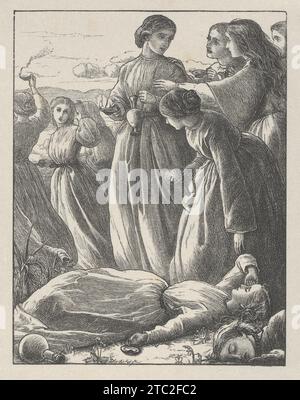 Das Gleichnis von den [zehn] Jungfrauen (die Gleichnisse unseres Herrn und Erlösers Jesus Christus) 1921 von Dalziel Brothers Stockfoto