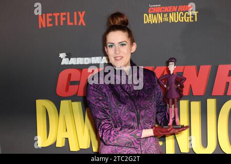 Maddy Lucy dann und Mrs. Tweedy, Chicken Run: Dawn of the Nugget - Special Screening, Picturehouse Central, London, UK, 10. Dezember 2023, Foto von Ric Stockfoto