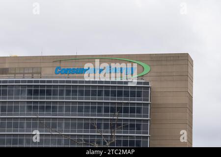 Consumer Energy Hauptsitz in 1 Energy Plaza, Jackson, MI, USA Stockfoto