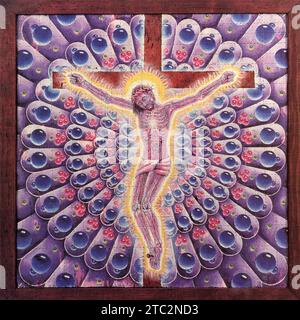 ALEX GREY: CARBON JESUS [1992] LSD [Lysergsäurediethylamid] Stockfoto