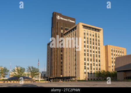 Omaha, NE, USA - 6. Mai 2023: Mutual of Omaha Corporate Headquarters in Omaha, NE, USA. Stockfoto