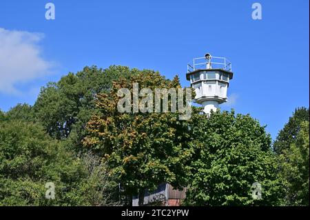 Das Dorf Mödlareuth (Klein-Berlin) in Deutschland, jahrzehntelang durch den Eisernen Vorhang getrennt. Mödlareuth ist ein Dorf mit 40 Einwohnern Stockfoto