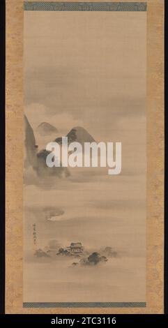 Landscape in Moonlight 1975 von Kano Tan'yu Stockfoto