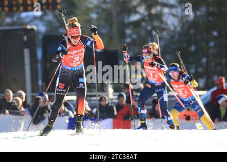 Hochfilzen, Tirol, Österreich. Dezember 2023. BMW IBU World Cup Biathlon 2023, Tag 3; Credit: Action Plus Sports/Alamy Live News Stockfoto