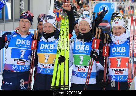 Hochfilzen, Tirol, Österreich. Dezember 2023. BMW IBU World Cup Biathlon 2023, Tag 3; Norwegens Team Credit: Action Plus Sports/Alamy Live News Stockfoto