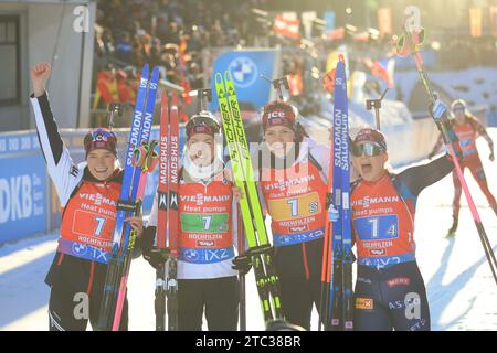 Hochfilzen, Tirol, Österreich. Dezember 2023. BMW IBU World Cup Biathlon 2023, Tag 3; Norwegens Team Credit: Action Plus Sports/Alamy Live News Stockfoto