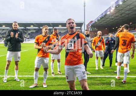 Jellert Van Landschoot (18) von KMSK Deinze nach einem Fußballspiel zwischen Beerschot und KMSK Deinze am 15. Spieltag der Challenger Pro League 2023-2024 am Sonntag, 10 . Dezember 2023 in Deinze , Belgien . FOTO SPORTPIX | Stijn Audooren Stockfoto