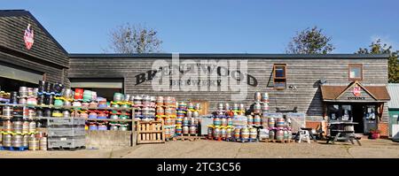 Brentwood Craft Brewery unabhängiges Familienbrauereiunternehmen mit glutenfreiem veganem Real Ale in Fass & Flaschen Außenansicht Essex England UK Stockfoto