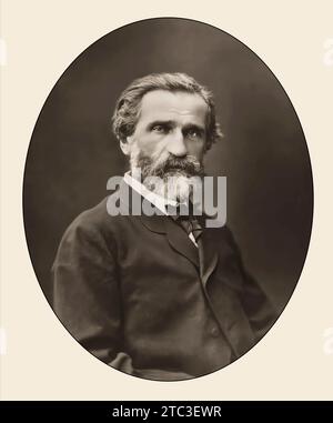 Giuseppe Fortunino Francesco Verdi, 1813–1901, italienischer Komponist Stockfoto