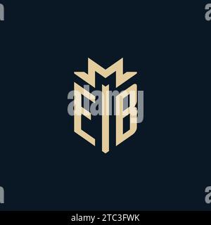 EB Initial für Anwaltskanzleienlogo, Anwaltslogo, Anwaltslogo Design Inspiration Stock Vektor