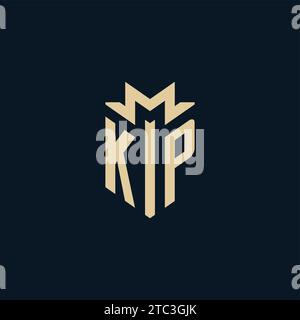 KP Initial für Anwaltskanzleienlogo, Anwaltslogo, Anwaltslogo Design Inspiration Stock Vektor