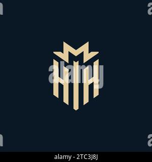 HH Initial für Anwaltskanzleienlogo, Anwaltslogo, Anwaltslogo Design Inspiration Stock Vektor