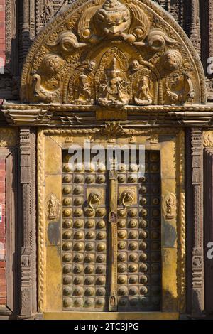 Nepal, Patan, Königspalast, Museum, Golden Gate, Stockfoto