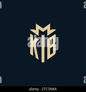 KB Initial für Anwaltskanzleienlogo, Anwaltslogo, Anwaltslogo Design Inspiration Stock Vektor