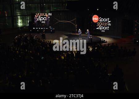 Zaventem, Belgien. Dezember 2023. Das Bild zeigt die „Sportgala“-Preisverleihung, um die Sportfrauen und -Männer des Jahres 2023 am Sonntag, den 10. Dezember 2023 in Zaventem zu verkünden. BELGA FOTO LAURIE DIEFFEMBACQ Credit: Belga News Agency/Alamy Live News Stockfoto