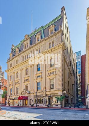 Der Grand, heute Veranstaltungsort, wurde 1867 als Grand Masonic Temple, Hauptquartier der Maryland Freemasons, erbaut. Stockfoto