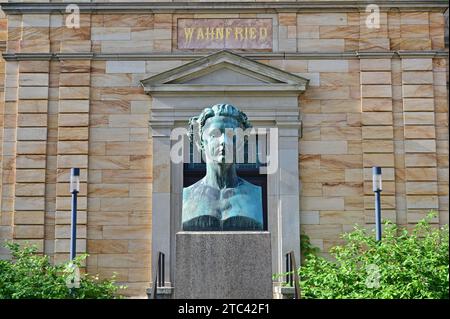 Richard Wagners Haus, das Wahnfried Haus, in Bayreuth, Bayern Stockfoto