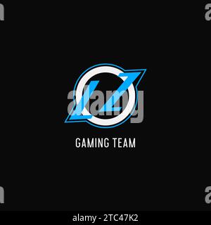Erste LZ Logo Kreislinie, kreative Esport Team Logo Monogramm Stil Vektorgrafik Stock Vektor