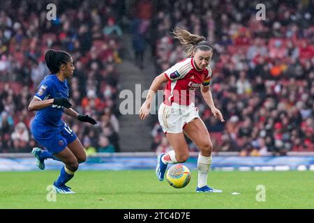 London, Großbritannien. Dezember 2023. England, London, 10. Dezember 2023: Während des Womens Super League Fußballspiels zwischen Arsenal und Chelsea im Emirates Stadium in London, England. (Daniela Porcelli/SPP) Credit: SPP Sport Press Photo. /Alamy Live News Stockfoto