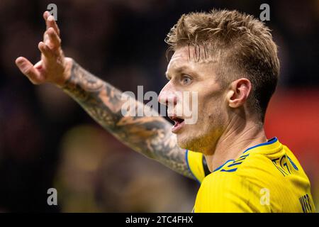 Brondby, Dänemark. Dezember 2023. Daniel Wass (10) von Broendby IF im Oddset Cup Spiel zwischen Broendby IF und Aarhus GF im Brondby Stadium. (Foto: Gonzales Photo/Alamy Live News Stockfoto