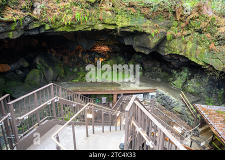 Narusawa Eishöhle im Nationalpark Fuji, Japan Stockfoto