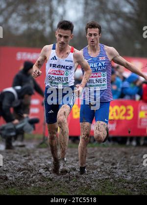 Brüssel, Belgien Dezember 2023. Yann Schrub (Frankreich) trat am 10. Dezember 2023 bei der SPAR-Europameisterschaft im Laeken Park in Brüssel an. Foto von Gary Mitchell Credit: Gary Mitchell, GMP Media/Alamy Live News Stockfoto