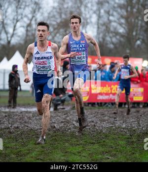 Brüssel, Belgien Dezember 2023. Yann Schrub (Frankreich) trat am 10. Dezember 2023 bei der SPAR-Europameisterschaft im Laeken Park in Brüssel an. Foto von Gary Mitchell Credit: Gary Mitchell, GMP Media/Alamy Live News Stockfoto