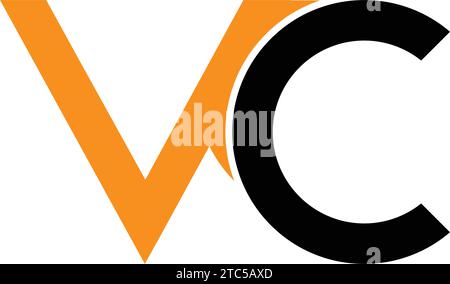 vc Letter Logo Vektor Symbol Illustration Design Stock Vektor