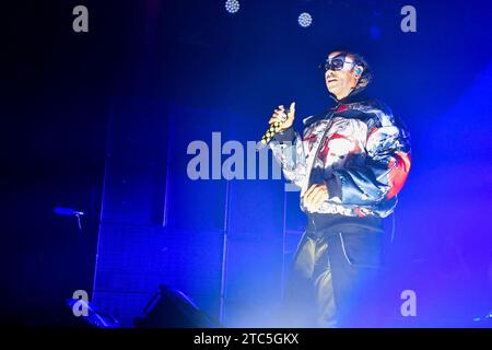 Paris, Frankreich. Dezember 2023. The Prodigy tritt am 10. Dezember 2023 im L’Olympia in Paris auf. Foto: Christophe Meng/ABACAPRESS.COM Credit: Abaca Press/Alamy Live News Stockfoto